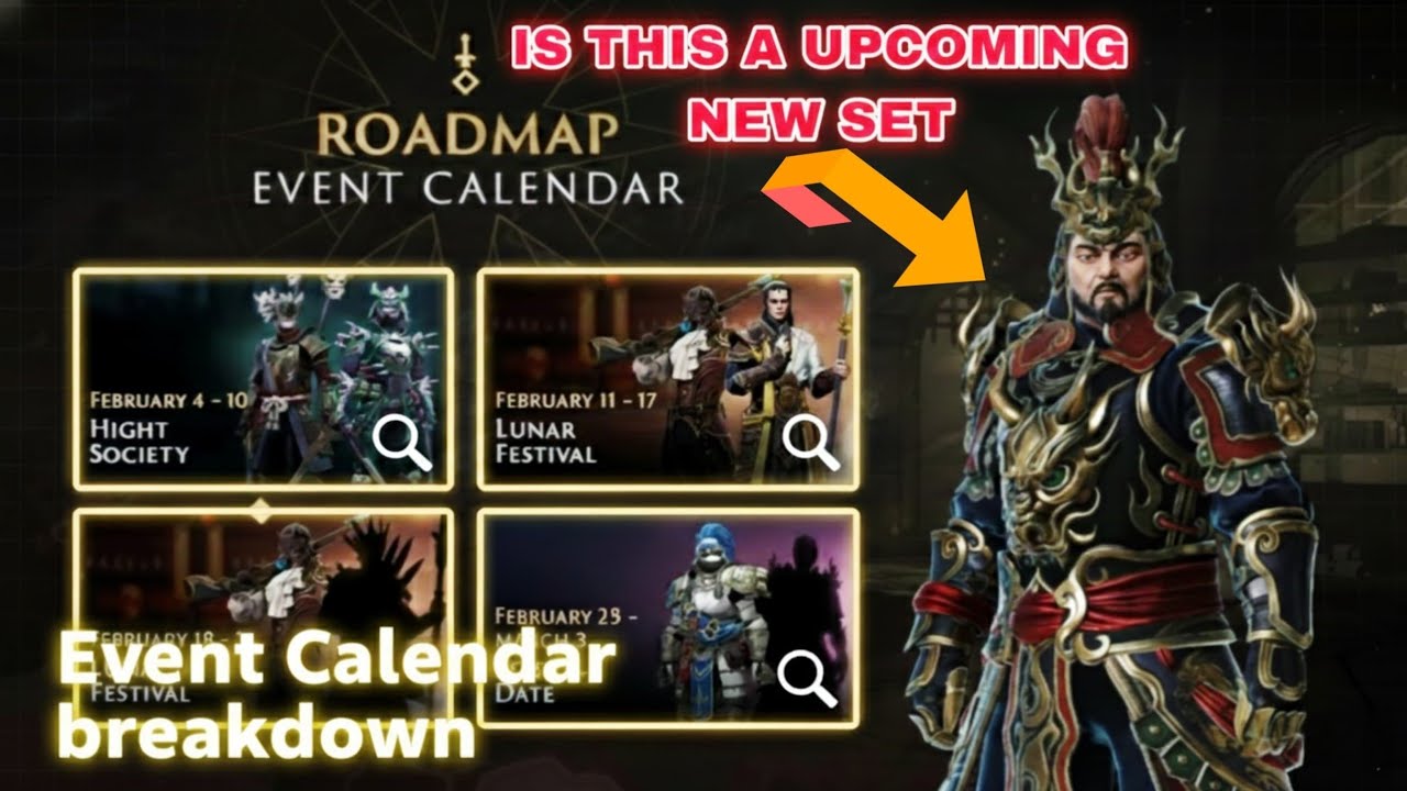 February month event calendar breakdown in detail ( Shadow fight )