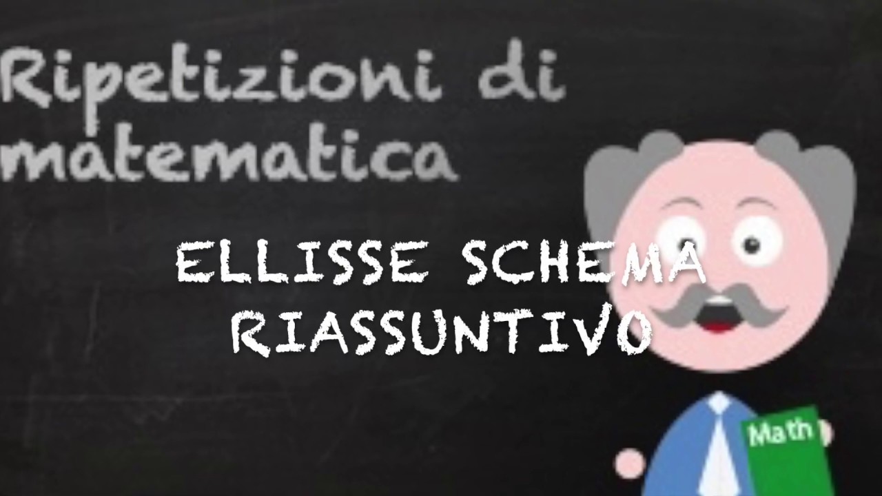 Ellisse : schema riassuntivo delle formule