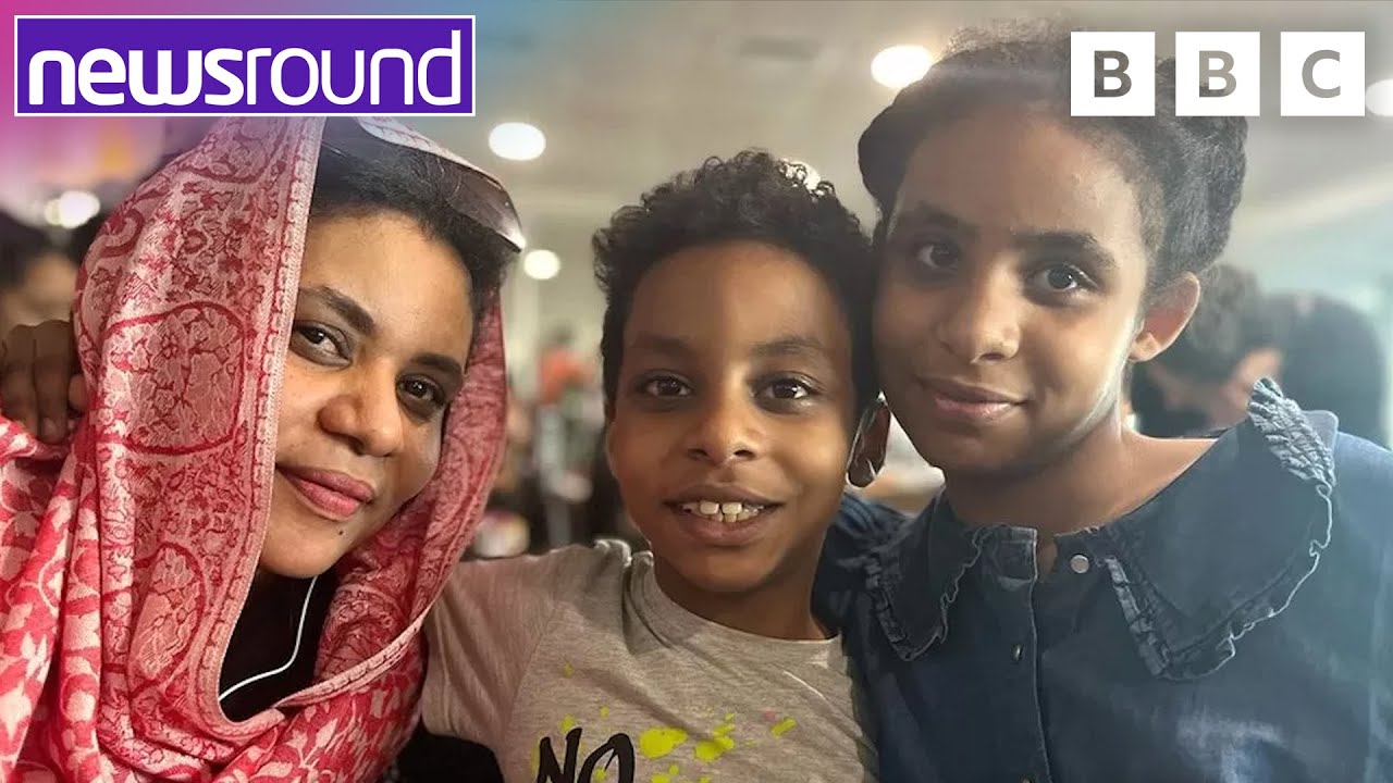 Sudan Evacuation: Children and Families Arrive in UK | Newsround