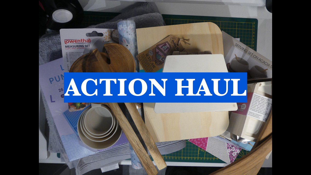 #Action Haul, NEU Sprial Art, ABC Stanzset, Papierblock, und Praktisches f&uuml;r die K&uuml;che