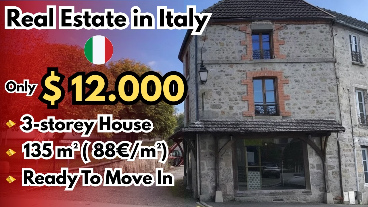 3-storey RealEstate ready to move only $13.000 In Italy 2026 | Cheapest House Tour in Italy 2026