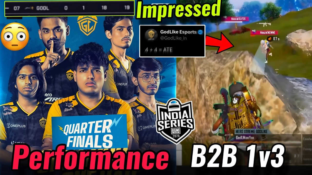 Godl Praise Manya😳| Godl QF Matches 😮| Caster On Godl Performance 🛑| Manya B2B 1v3 🔥| Troll 