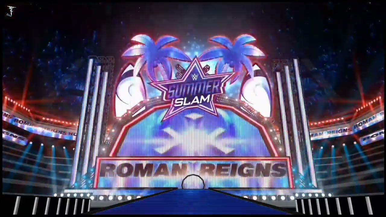 Roman Reigns vs Brock Lesnar | Entrances & Pyro concept Animation | WWE SummerSlam 2022