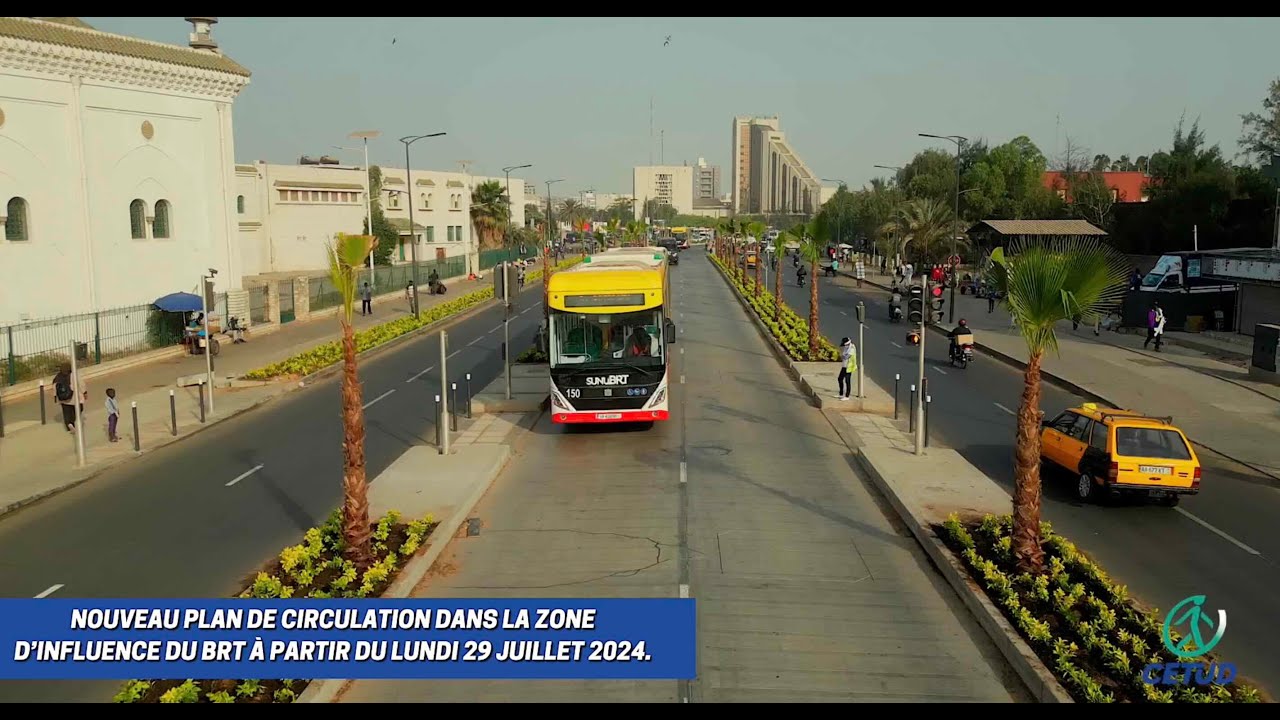 VERSION WOLOF - Nouveau plan de circulation dans la zone d’influence du BRT : Département de Dakar
