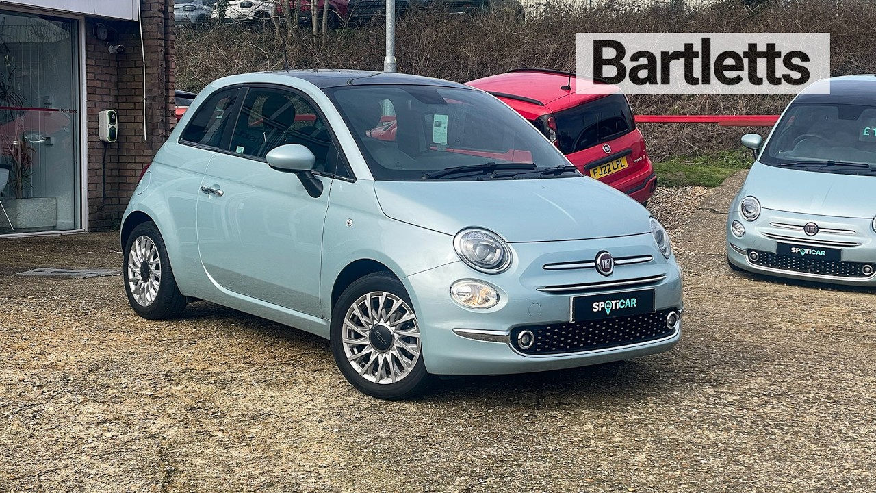 Glass top 2023 Fiat 500 1.0 Mhev 70PS at Bartletts Hastings