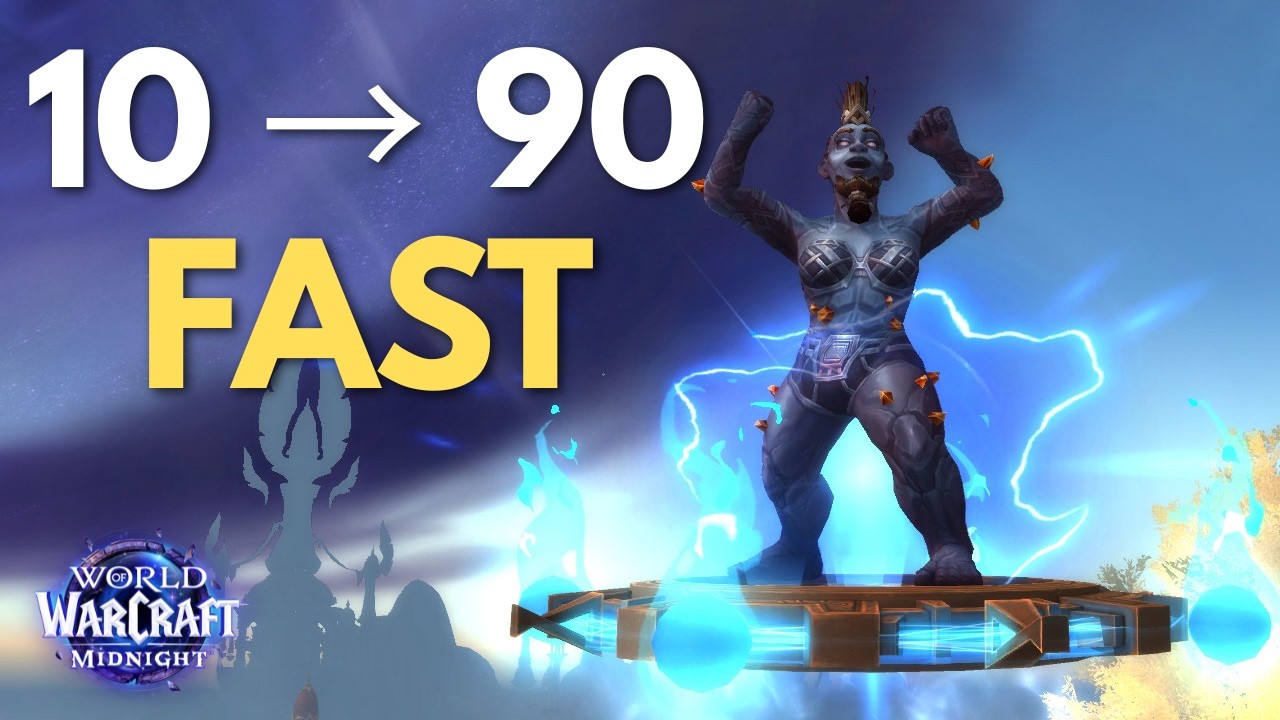 Самый быстрый способ прокачки с 10 до 90 уровня в WoW Midnight (менее 3 часов)