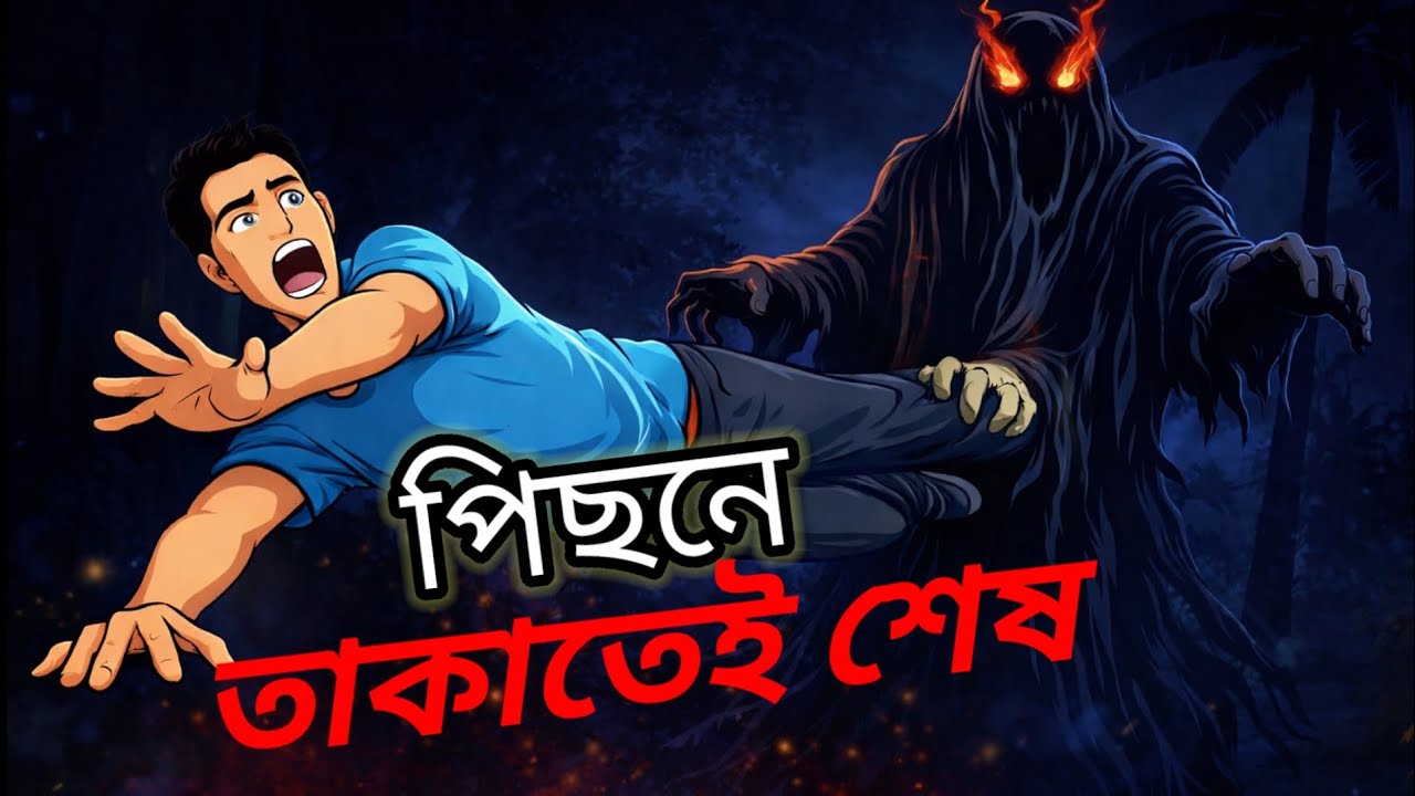 নির্বাচনের রাতে ভূত। ghostly night terror 😱|Bangla horror cartoon 