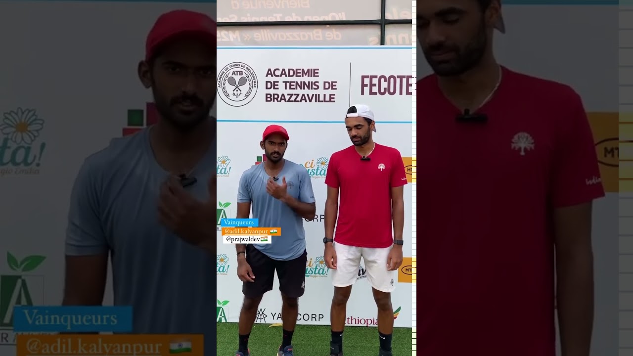 Adil Kalyanpur / SD Prajwal Dev in action at ITF M25 Brazzaville, Congo