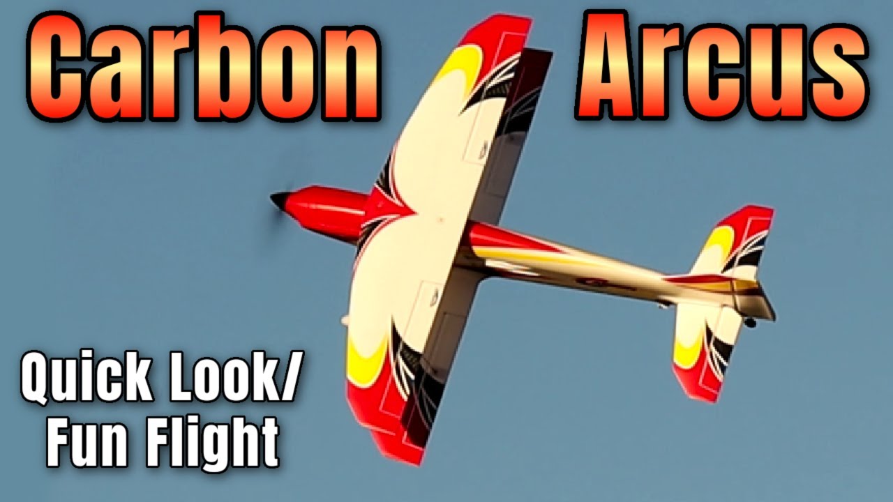 Durafly Carbon Arcus 1000mm F3A Aerobatic Biplane PNF - Model AV8R Quick Look/Fun Flight