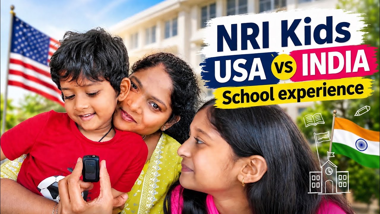 NRI kids USA vs INDIA school experience #returntoindia #telugu #nri #returningnris
