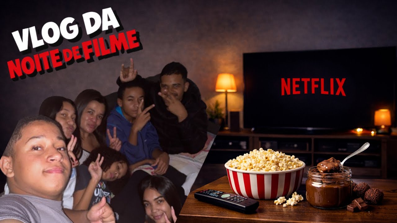 VLOG DA NOITE DE FILME!!! *deu treta*
