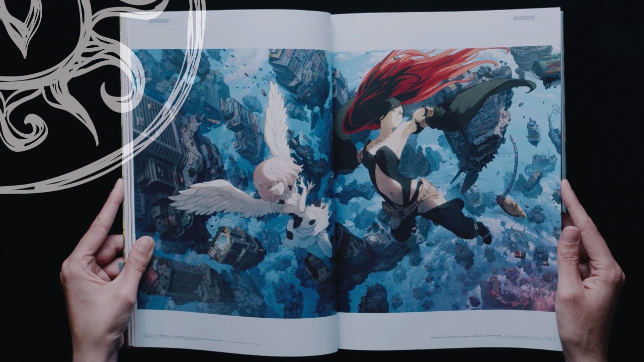 GRAVITY DAZE Series Official Art Book / Duoya Rejavi Saaeju (Book Flip Through)