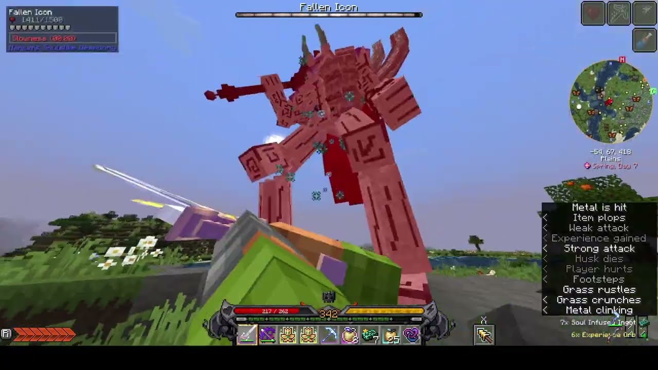 Fighting the Fallen Icon.