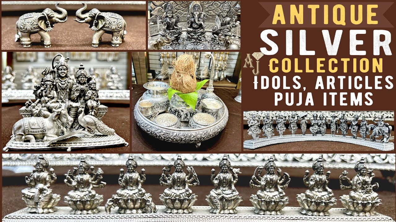 light weight silver articles | Antique silver collection | silver dinner set | silver pooja set | TP