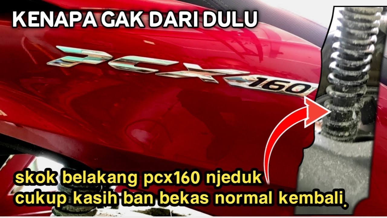SHOCK PCX160 JEDUG|INI SOLUSINYA 0.RUPIAH