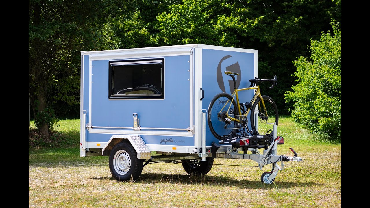 One-Shot-Video: Komplett-Aufbau Minicaravan farfalla camper flap beach chair-allein in ca. 20 min!