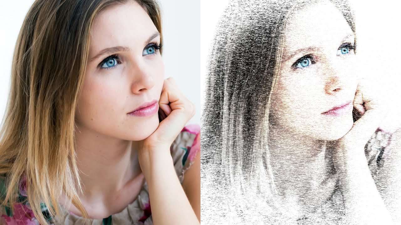 Photoshop Tutorial: How to Transform Photos into Short-stroked, Portraits – Style  #4