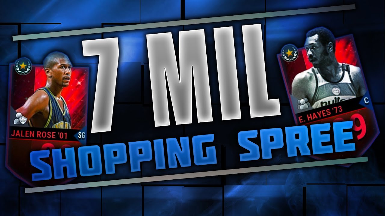 NBA Live Mobile 7 MILLION COIN SHOPPING SPREE!! YouTube RECORD! ~ NBA Live Mobile