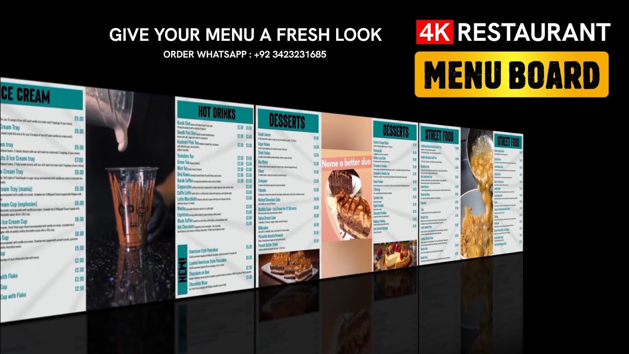 Maximize Your Restaurant & Takeaway Sales with Stunning Digital Menu Boards