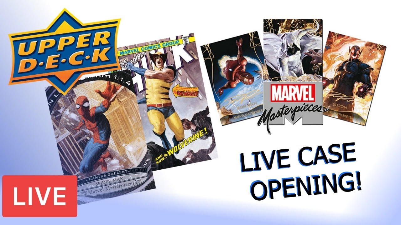 LIVE CASE BREAK: 2020 Upper Deck Marvel Masterpieces - Searching for Sketch Card 1/1s!