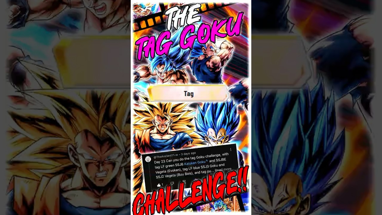 The TAG GOKU Challenge?! Using BOTH Goku AND Vegeta in Dragon Ball Legends PVP