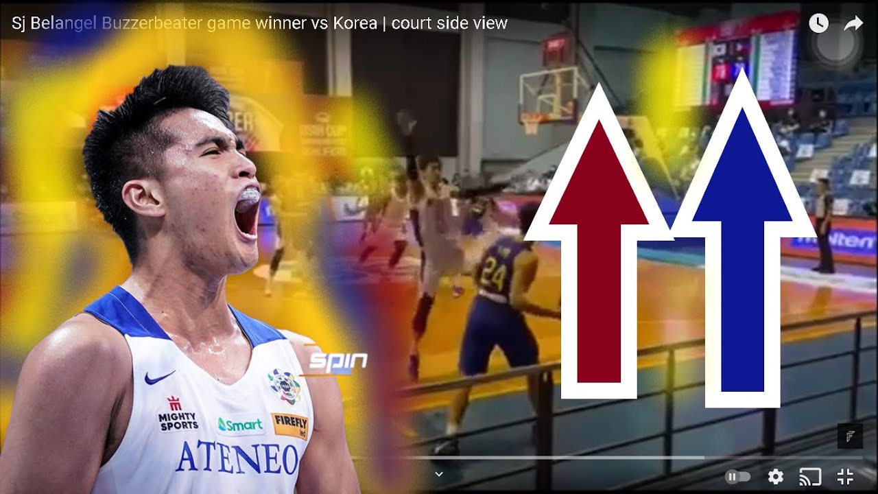 Sj Belangel Buzzerbeater game winner vs Korea | court side view