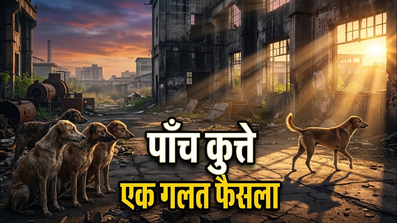 पाँच कुत्ते और एक गलत फैसला |  Motivational Story in Hindi | Life Changing Story | Success Trail Hud