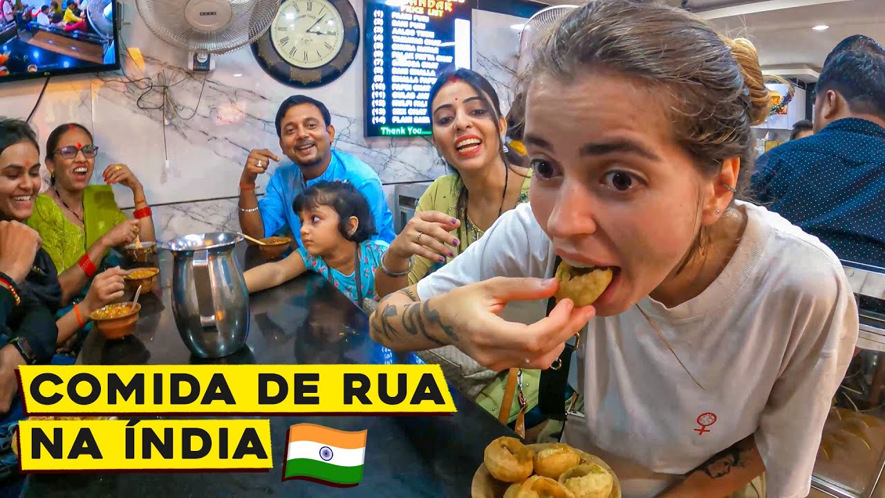 PROVANDO COMIDAS DE RUA NA ÍNDIA