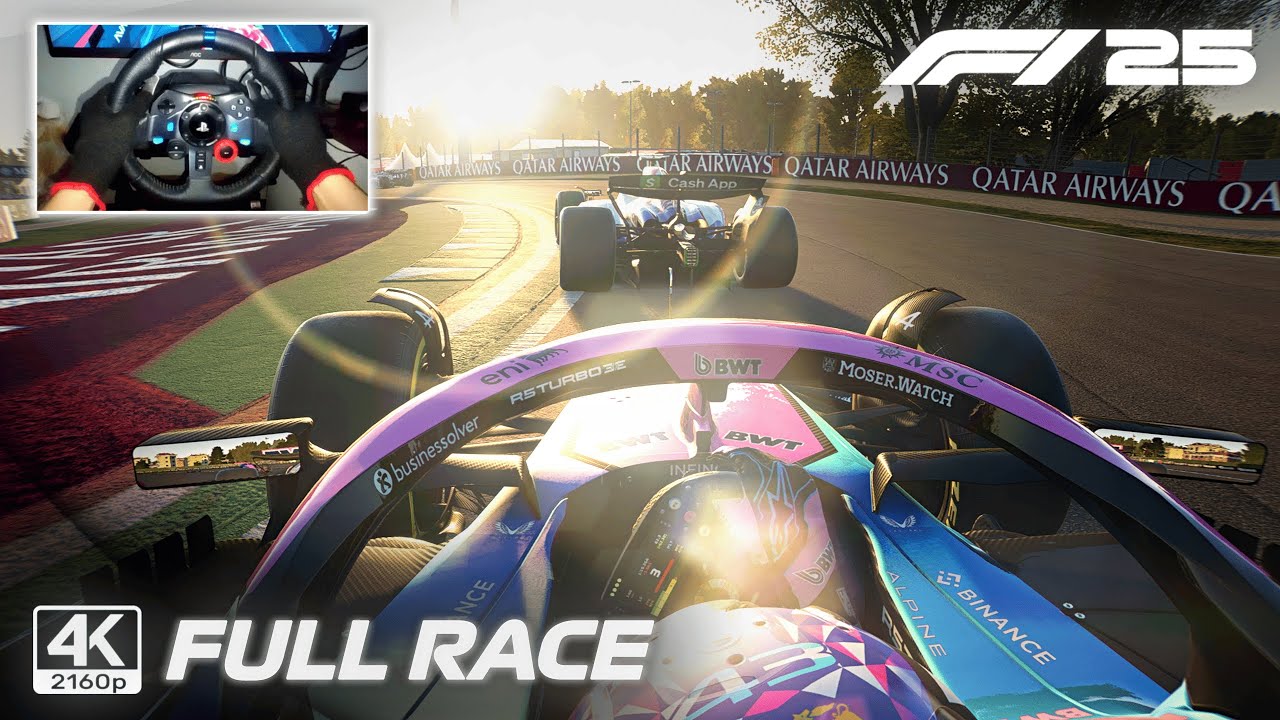 F1 25 Ultra Realistic Gameplay by Franco Colapinto – Full Race 2025 Italian GP | G29 Steering Wheel