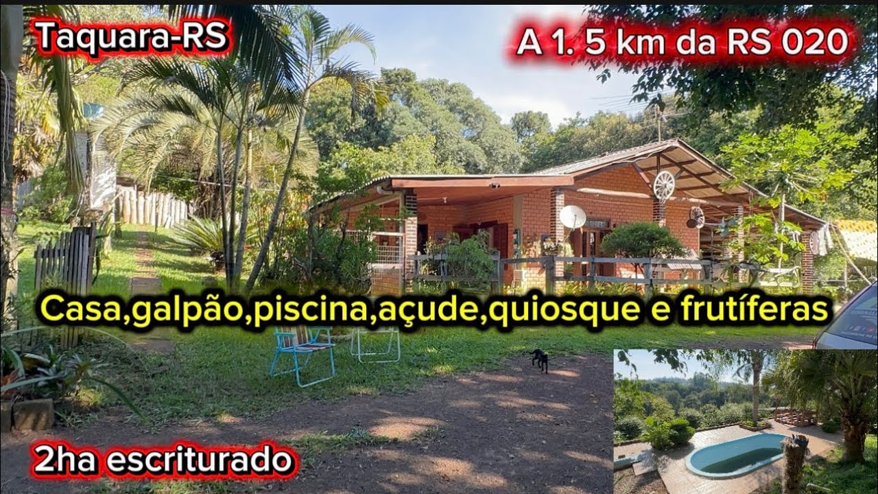 Chácara completa em Taquara-RS