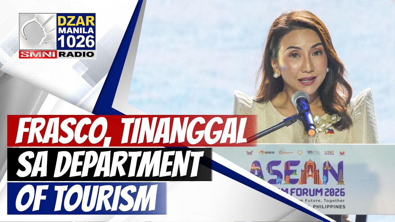 #SMNIRadioNB: Frasco, tinanggal sa Department of Tourism