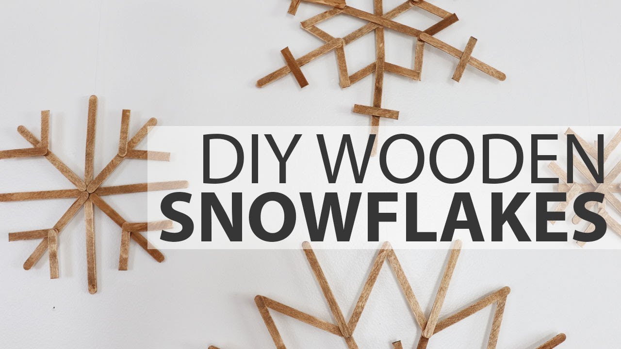 How To Make A DIY Wooden Popsicle Snowflake