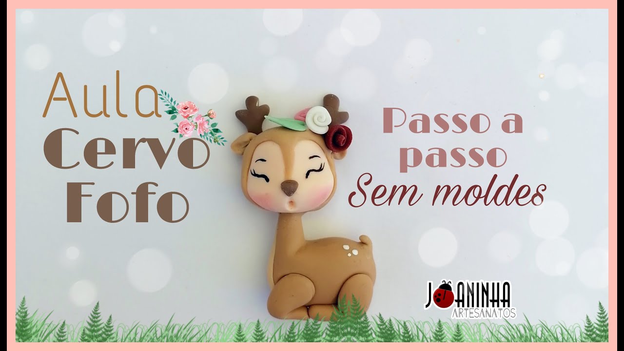 Passo a passo Cervo Fofo Biscuit.