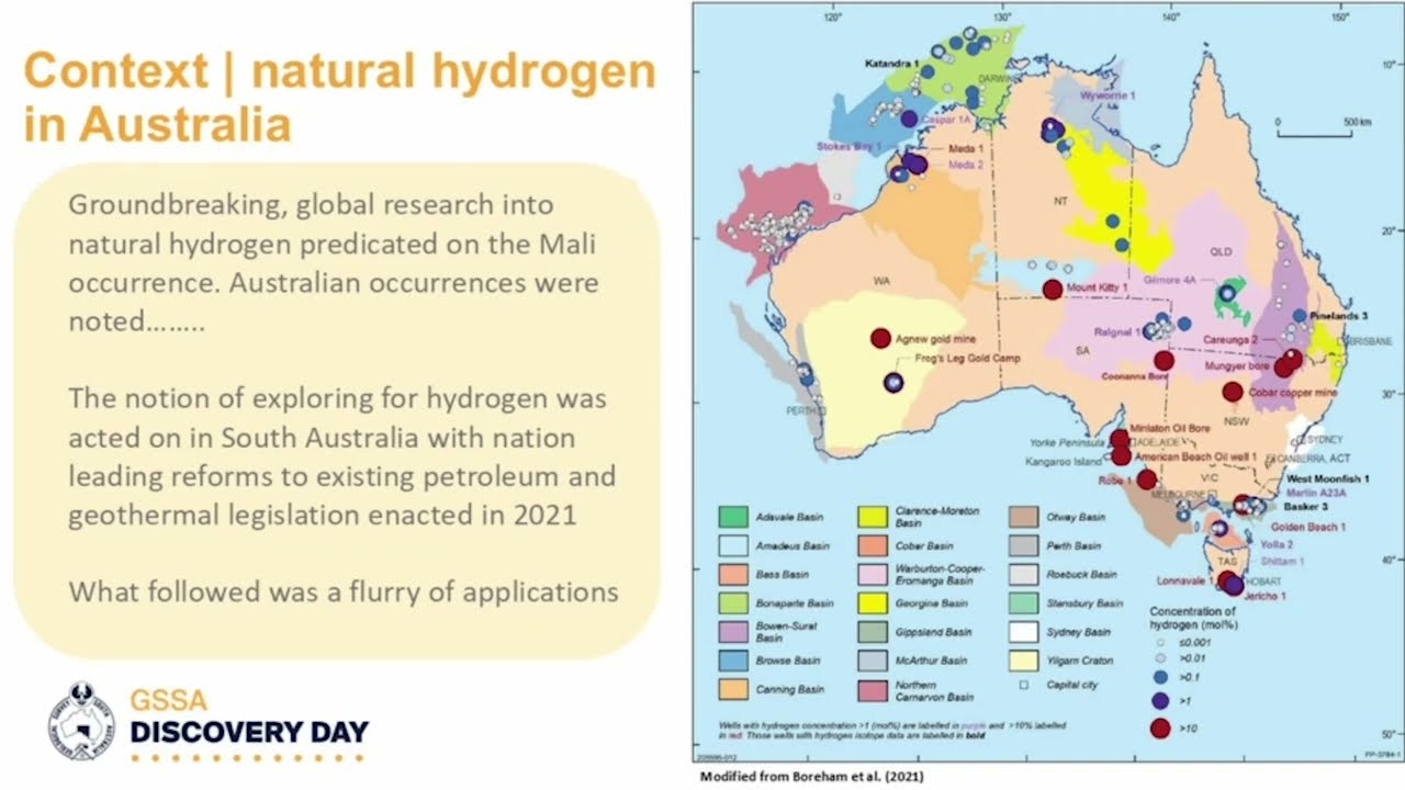 Hydrogen exploration update, South Australia