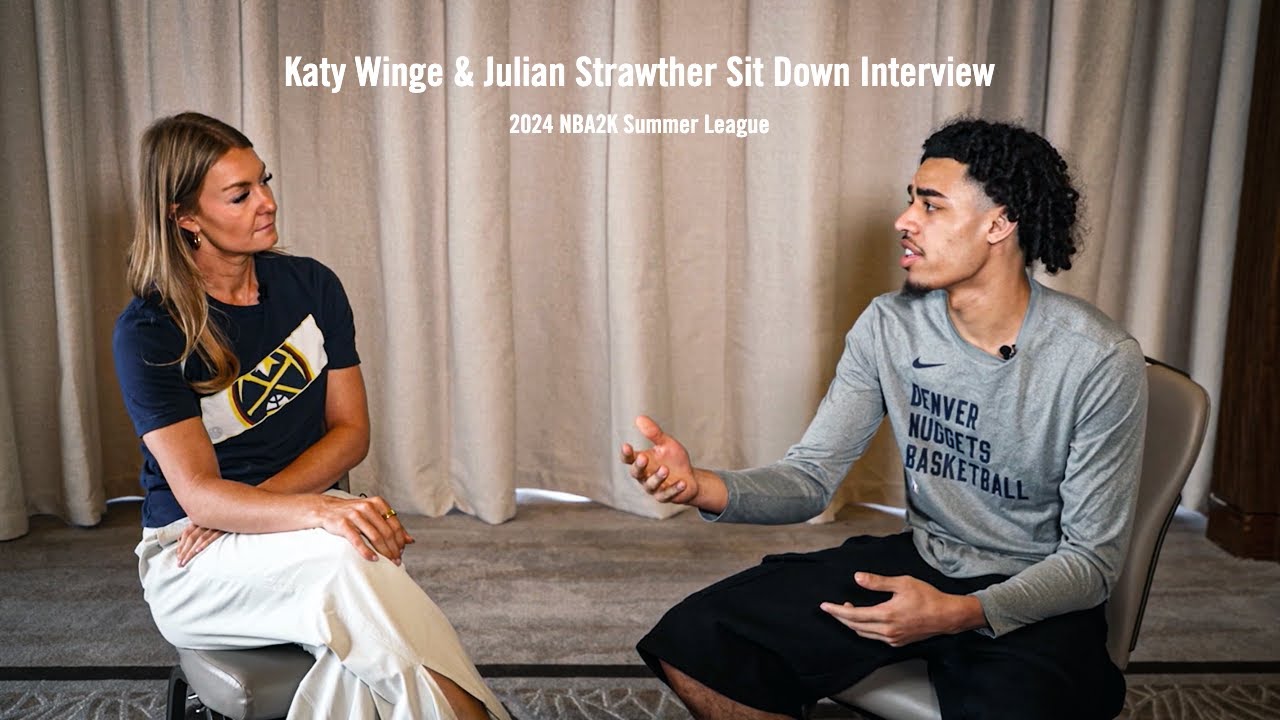 Katy Winge Sits Down With Julian Strawther 🎙 | NBA2K Summer League