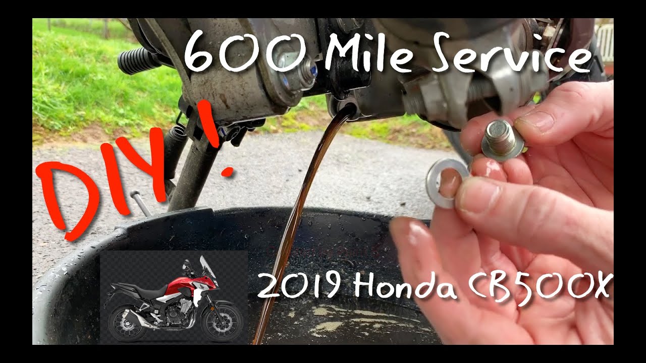 2019 Honda CB500X First Service D.I.Y. | 600 Mile Motorcycle Service How To | Oregon Motorcycle 2020
