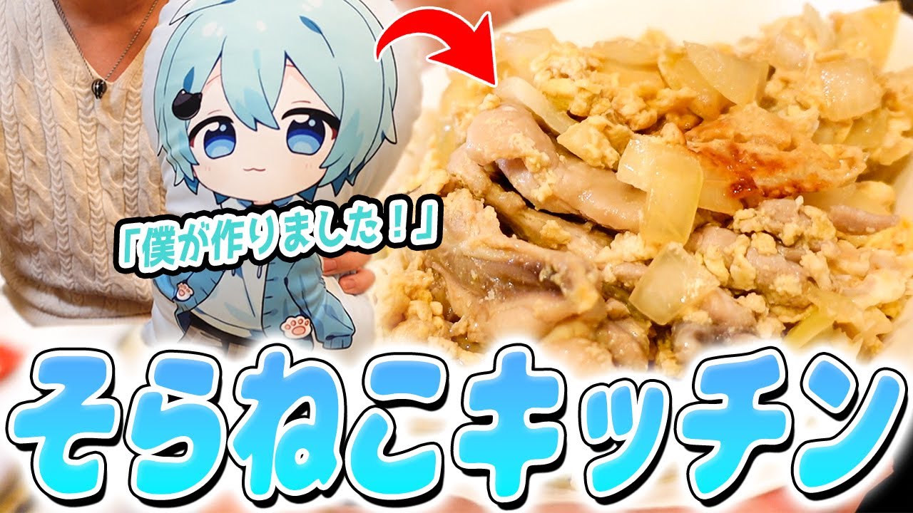 【実写コラボ】そらねこに『予算500円』で料理させてみたら不安しかなかったｗｗｗ【そらねこ】