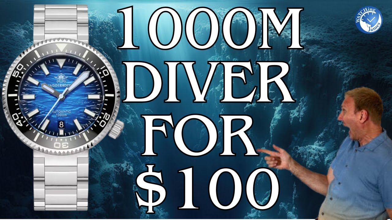 Addiesdive 1000m Deep Diver AD2069 - Full Review #aliexpress