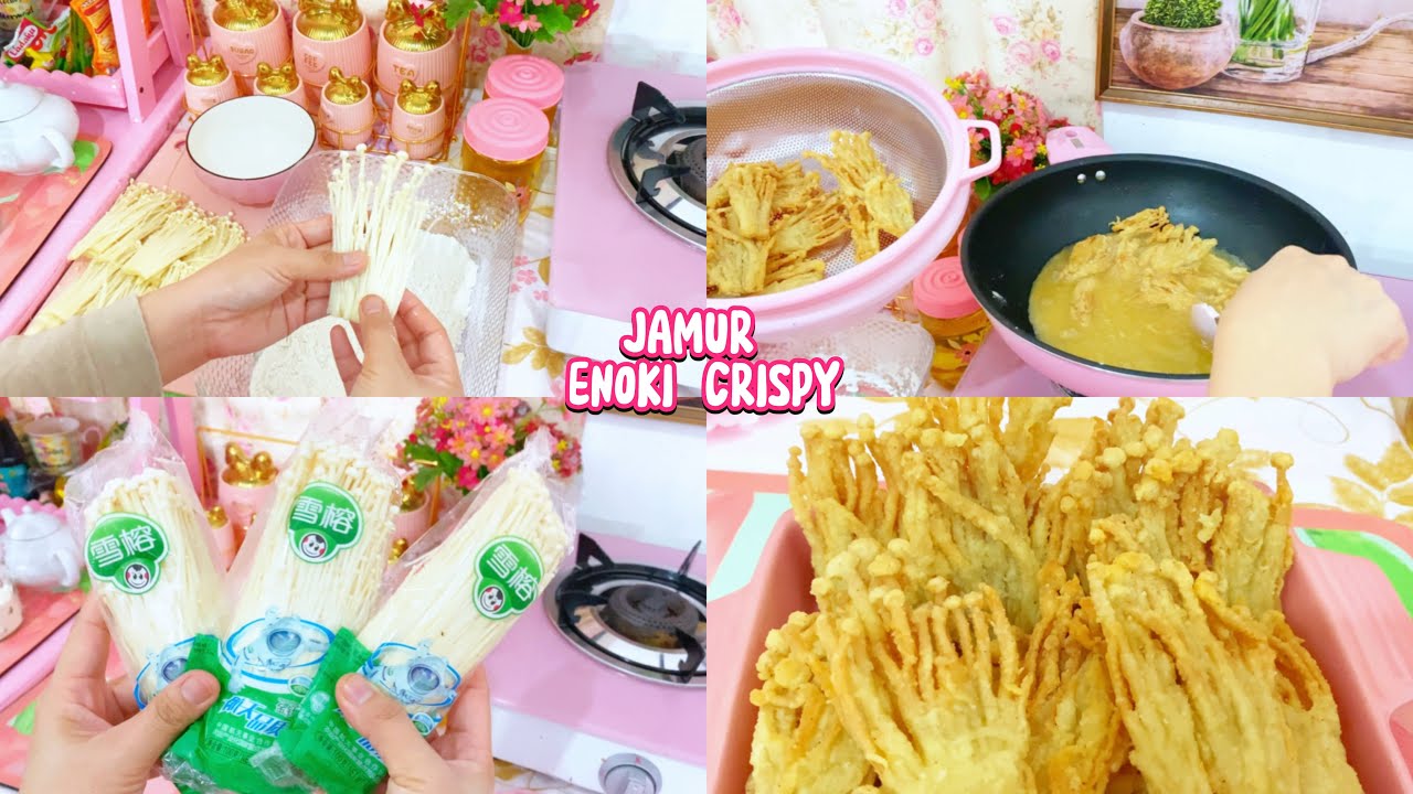 #DAILYVLOG | BUAT STOK CEMILAN DIRUMAH | JAMUR ENOKI CRISPY