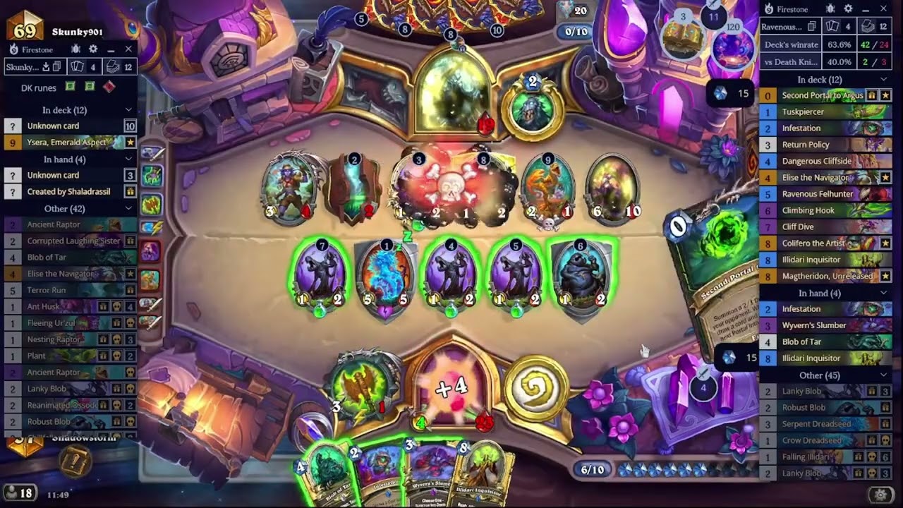 Hearthstone Echoes of the Infinite Ravenous Cliff Dive Demon Hunter: One mistake is enough