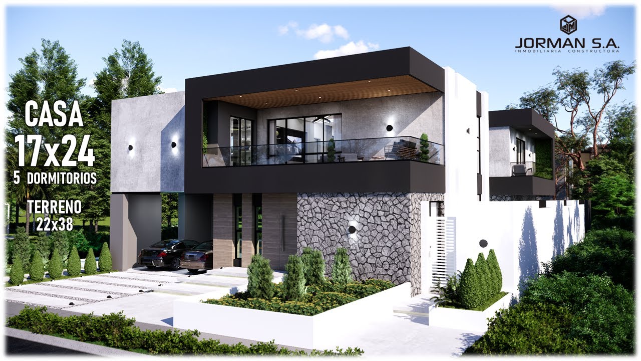 Beautiful House Design with 5 Bedrooms Family Home | 17x24m 2Storey | Jorman HomeDesigns