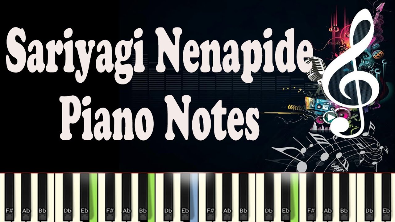 Sariyagi Nenapide, Mungaru Male 2, Arjun janya, Piano Notes, Midi, Karaoke
