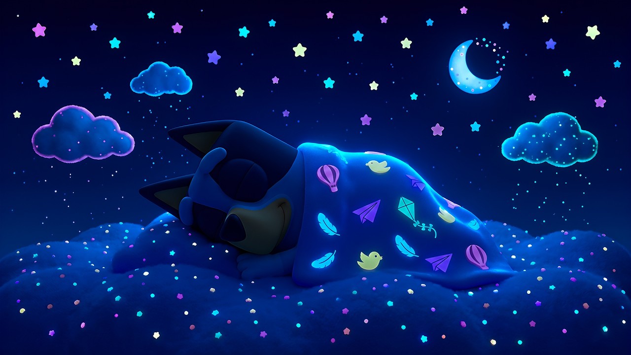 NO ADS Sleep Piano Music 🌙 Bluey Under the Stars for Deep Sleep & Sweet Dreams
