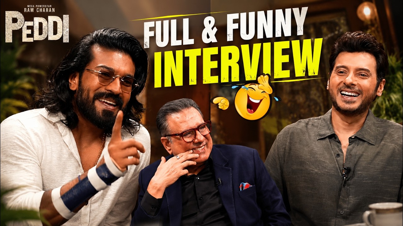 Full & Funny Interview With PEDDI Team | Ram Charan | Divyenndu | Boman Irani | Janhvi Kapoor