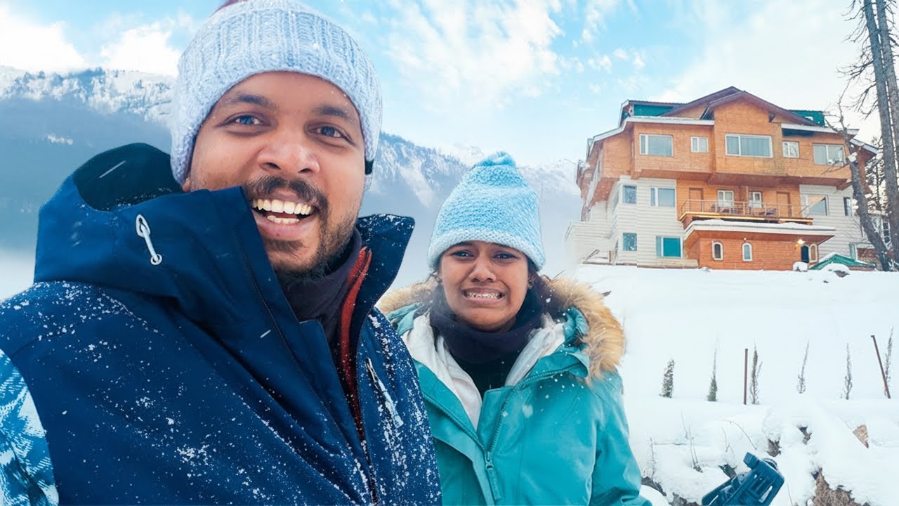Living overnight in a Snow house🏡 🏔️🌨️