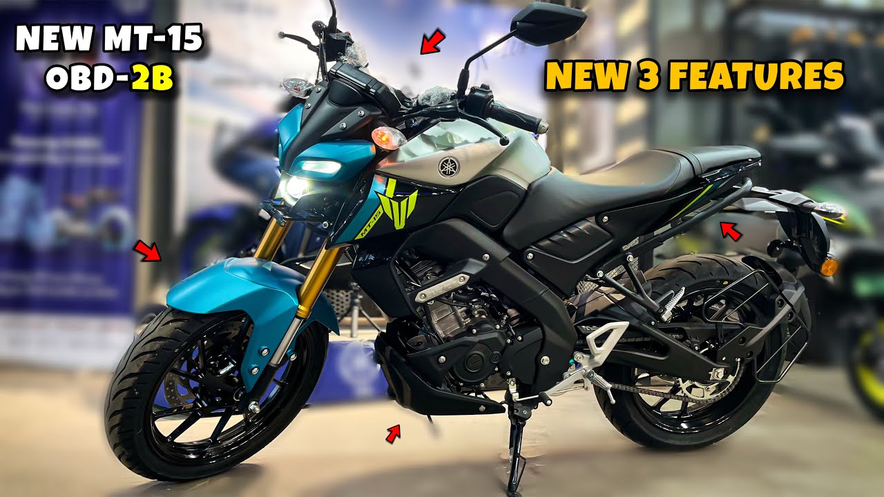 2025 Yamaha MT15 OBD-2B Silver Cyan Colour New Model - New Update On Road Price EMI? | newmt15