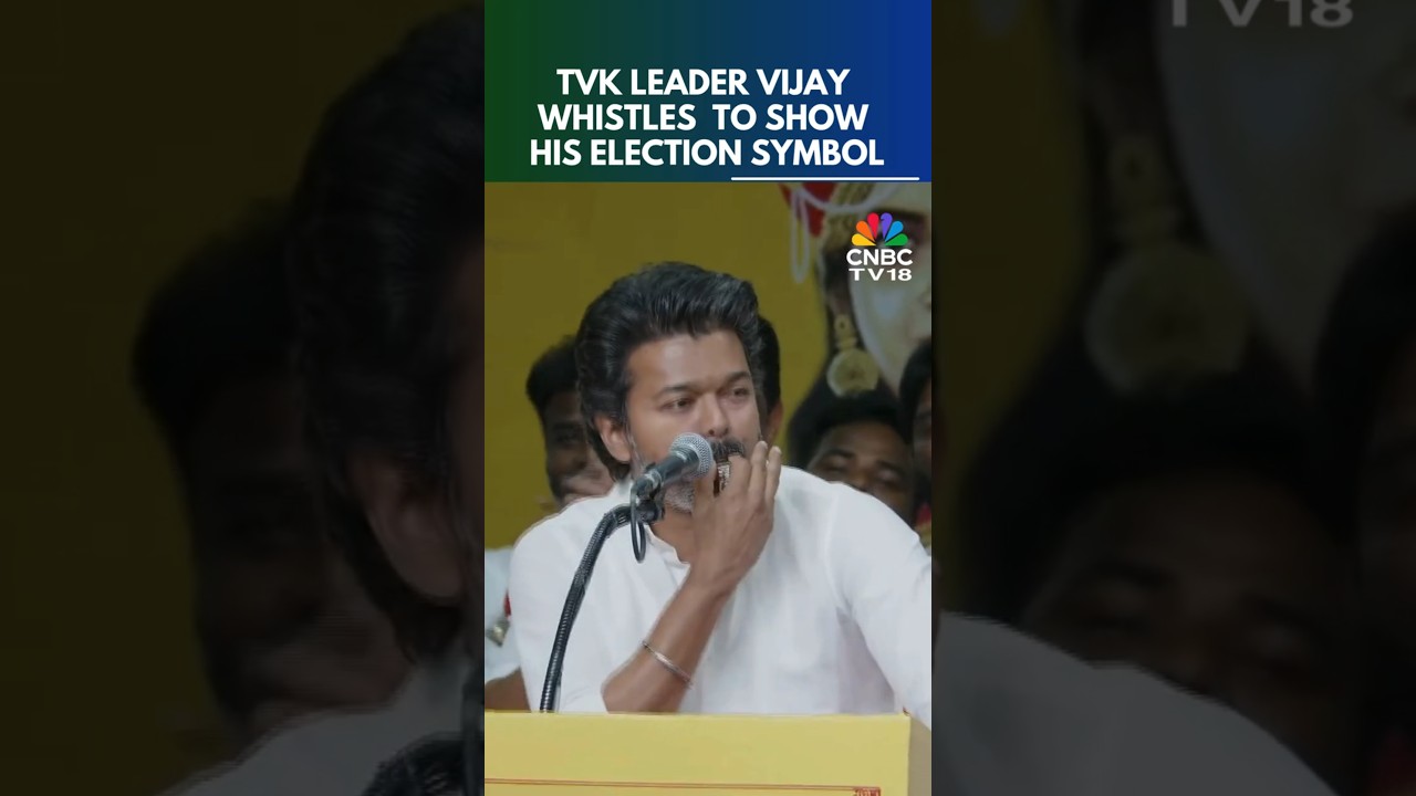 TVK Leader Vijay Whistles in Party's Executive Meeting To Show His Election Symbol | N18S