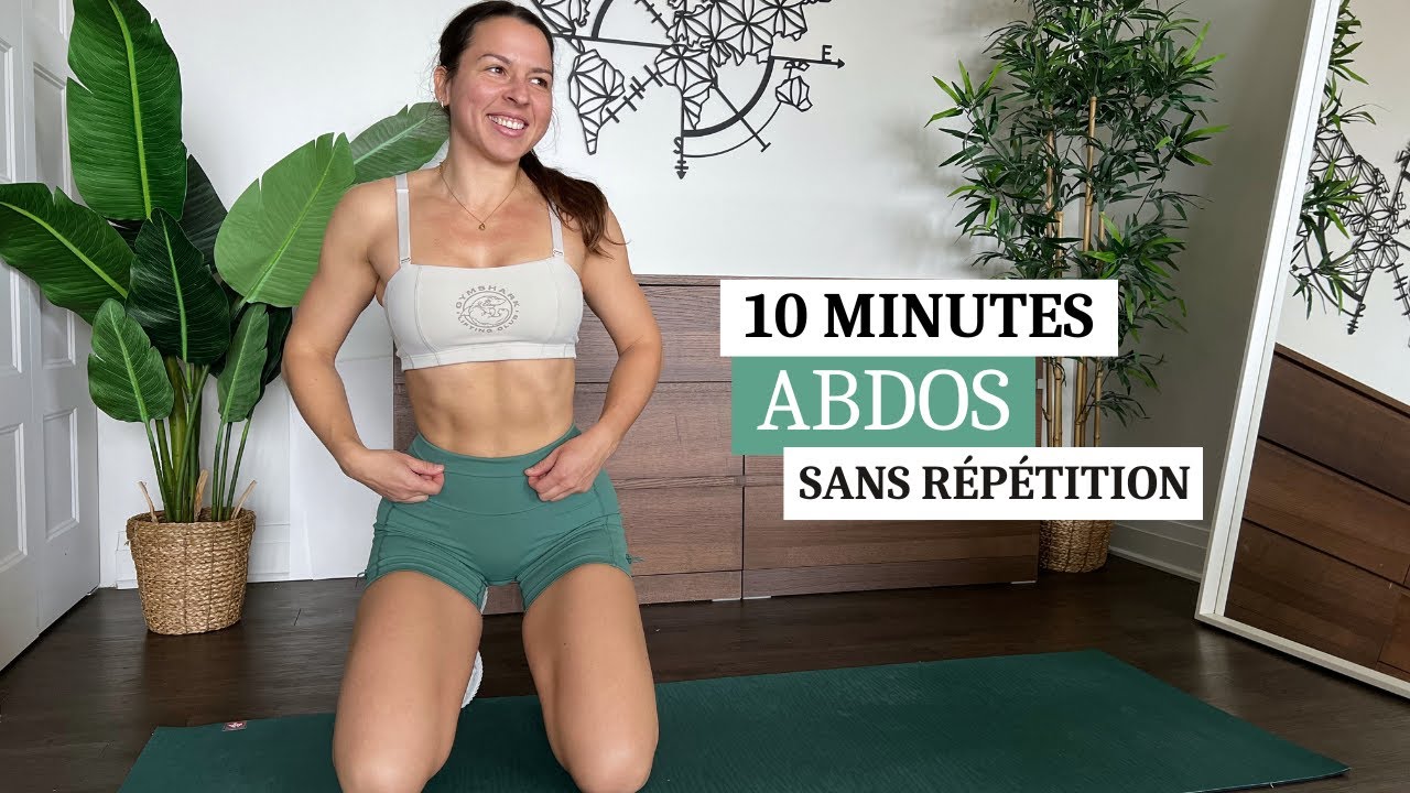 10 min abdos au sol sans répétition | séance abdos à la maison