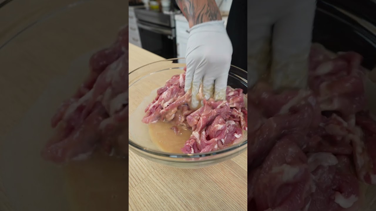 Жареная свинина для вьетнамского дробленого риса // Дробленый рис