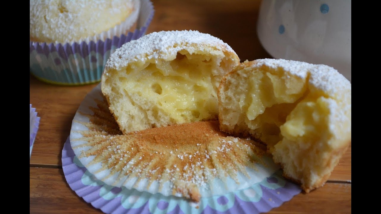 Muffin alla crema pasticcera